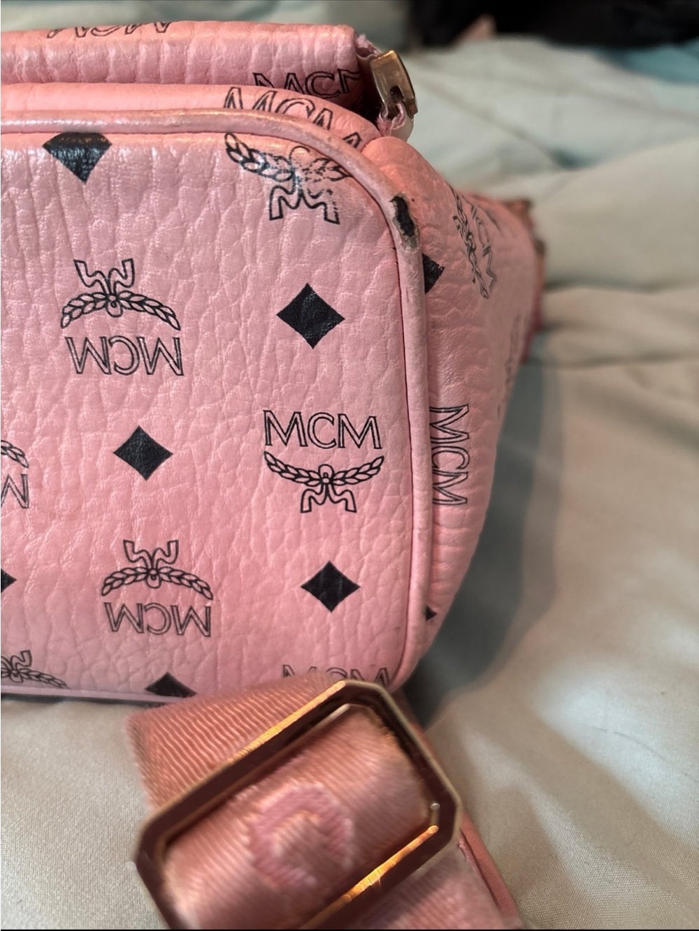 Authentic MCM Dual Stark Backpack in Soft Pink Visetos - Picture 15 of 15